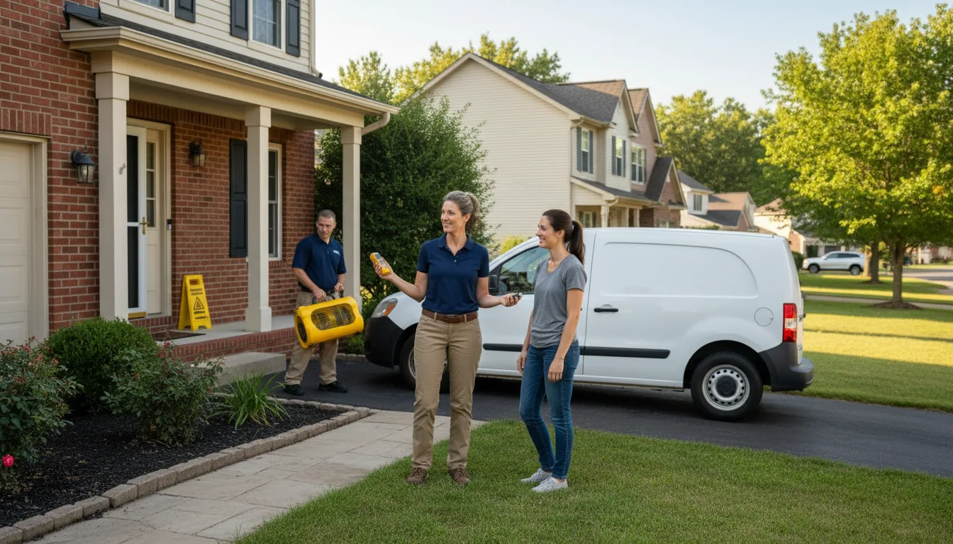 Residential water damage restoration in Hoffman Estates, IL